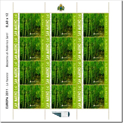 Stamps Sheetlet Of San Marino To Mark International Year Of Forests
